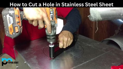 making holes in sheet metal|patching holes in stainless steel.